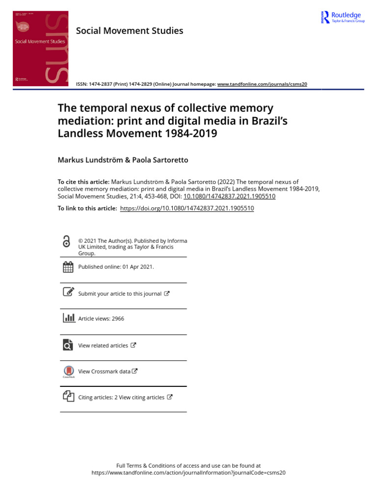 3 The Temporal Nexus of Collective Memory Mediation Print and Digital ...