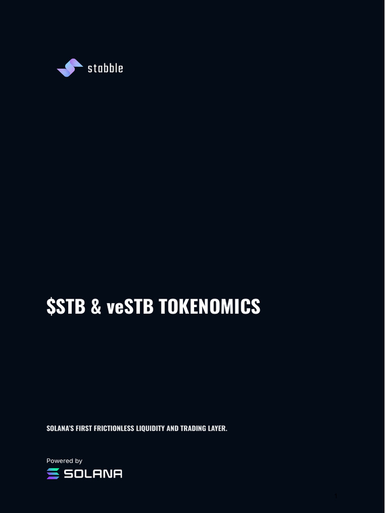 veSTB Tokenomics Overview | PDF | Economies