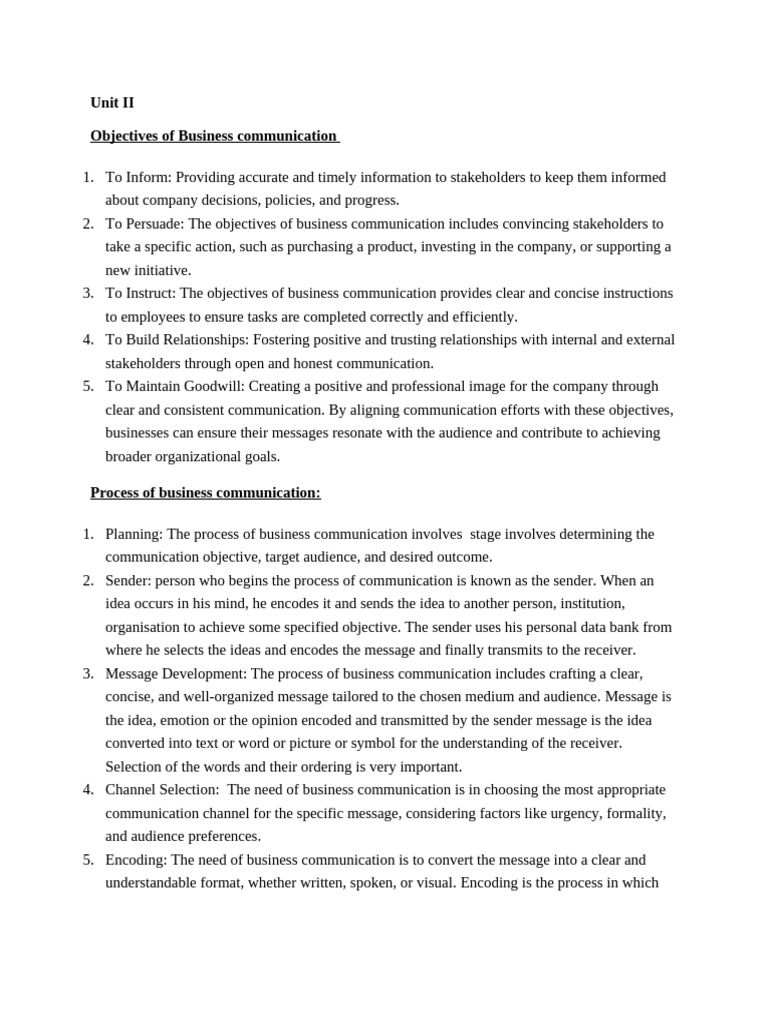 Business Communication Objectives & Process | PDF | Communication | Code