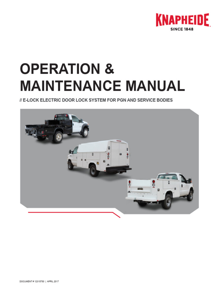 E-Lock System Operation Manual | PDF