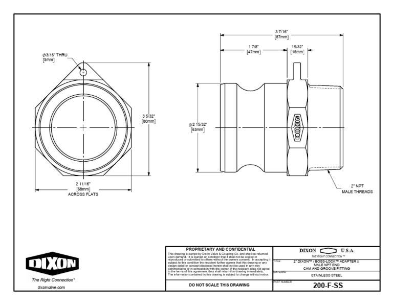 200 F SS DRawing | PDF
