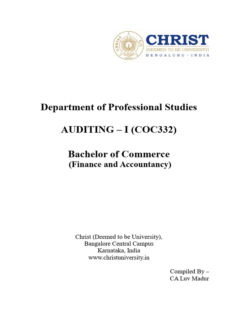 Auditing Standards and Quality Control | PDF | Audit | Internal Control