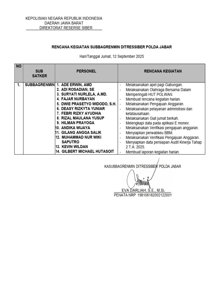 Rengiat Jumat 12 September 2025 - 250912 - 120800 | PDF