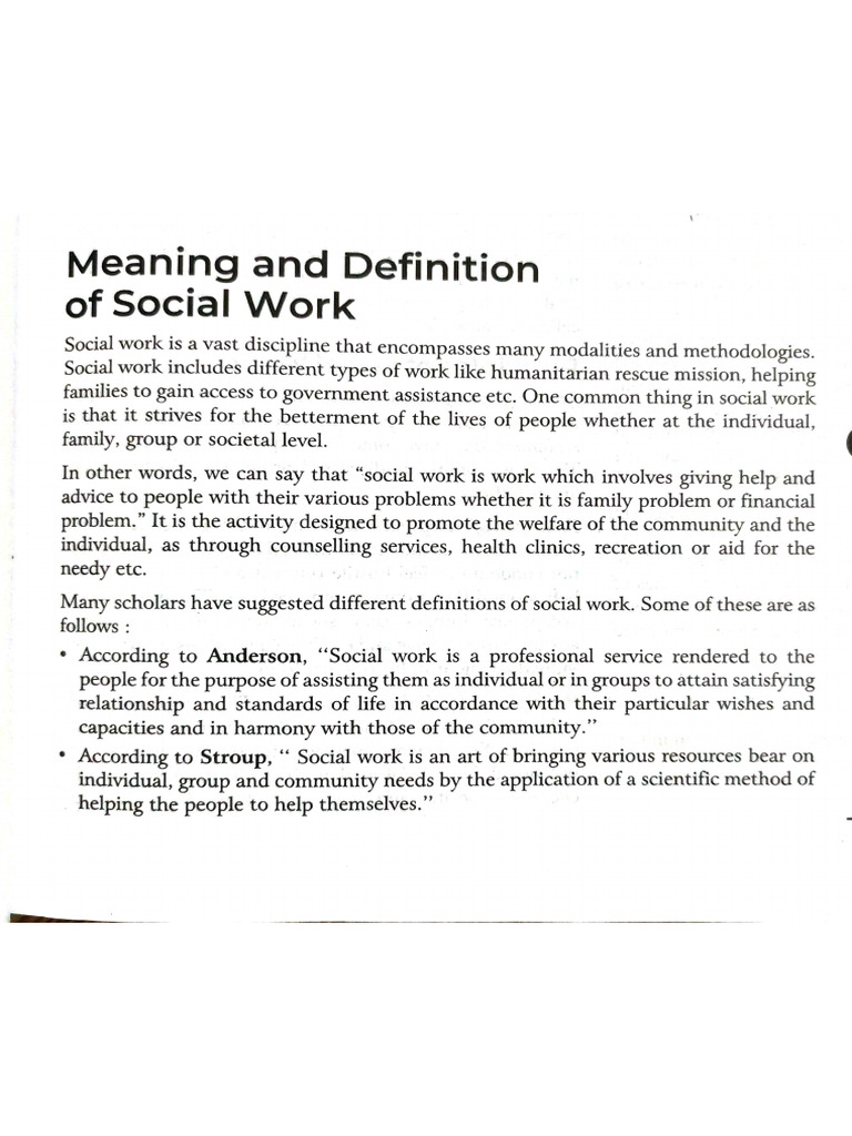 Social Work Basic | PDF