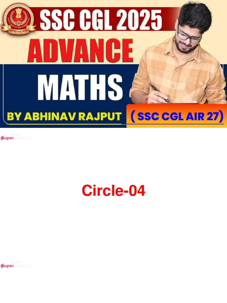 Circles Class Notes | PDF