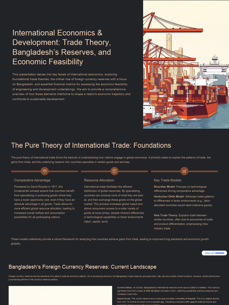 International Economics and Development Trade Theory Bangladeshs ...