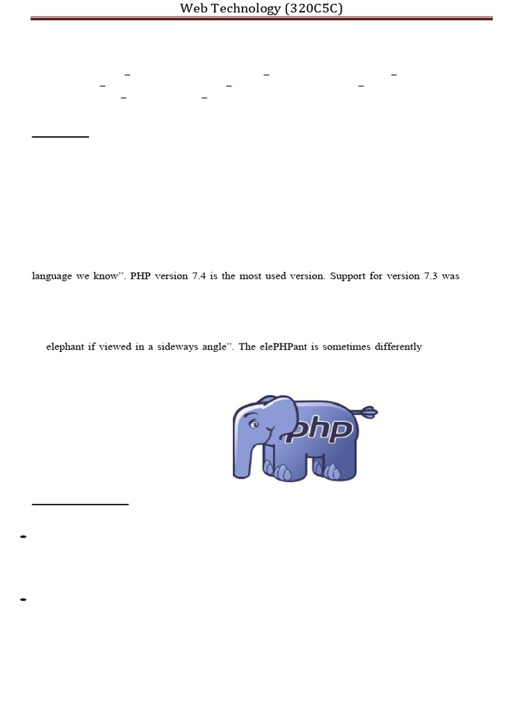 Introduction to PHP Basics and Features | PDF | Php | Word Press