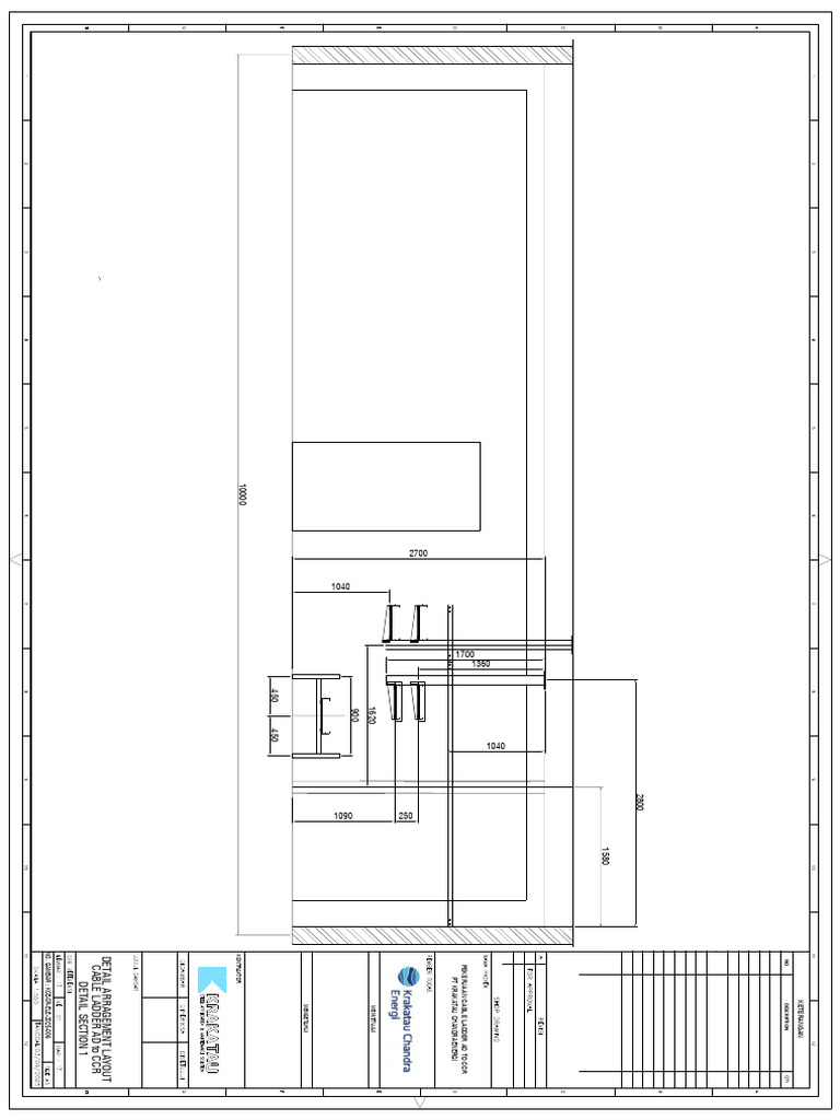 KCE-CR-ELE-2025-006-Detail Arragement Layout Cable Ladder AD To CCR-2 | PDF