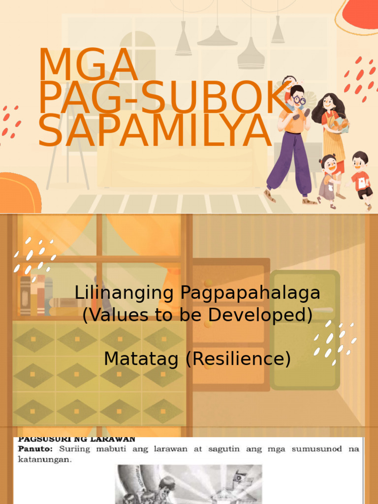 Pagsubok at Pagpapahalaga sa Pamilya | PDF