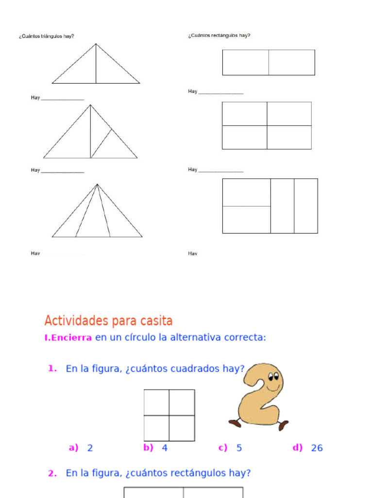 Actividades de conteo para niños | PDF