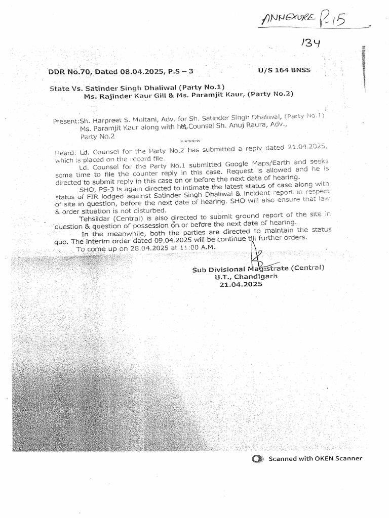 Order SDM 21.4.25 | PDF