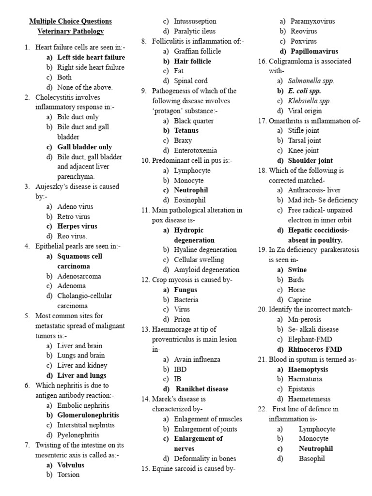 Pathology Questions | PDF | Thrombus | Immunology