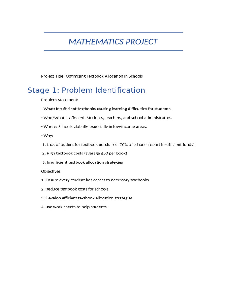 Optimizing School Textbook Allocation | PDF | Mathematical Optimization ...