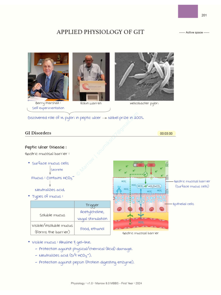 Applied Physiology of GIT Disorders | PDF | Gastroesophageal Reflux ...