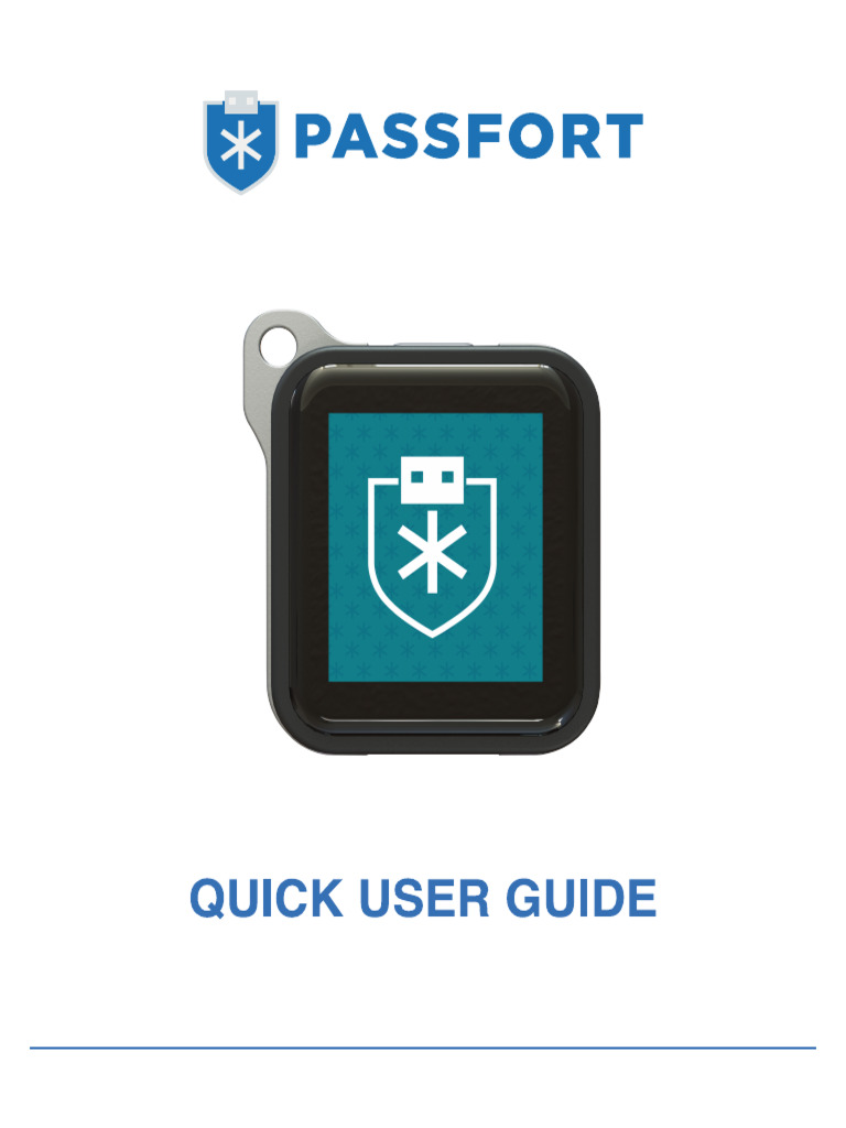 Passfort QuickStartupGuide | PDF