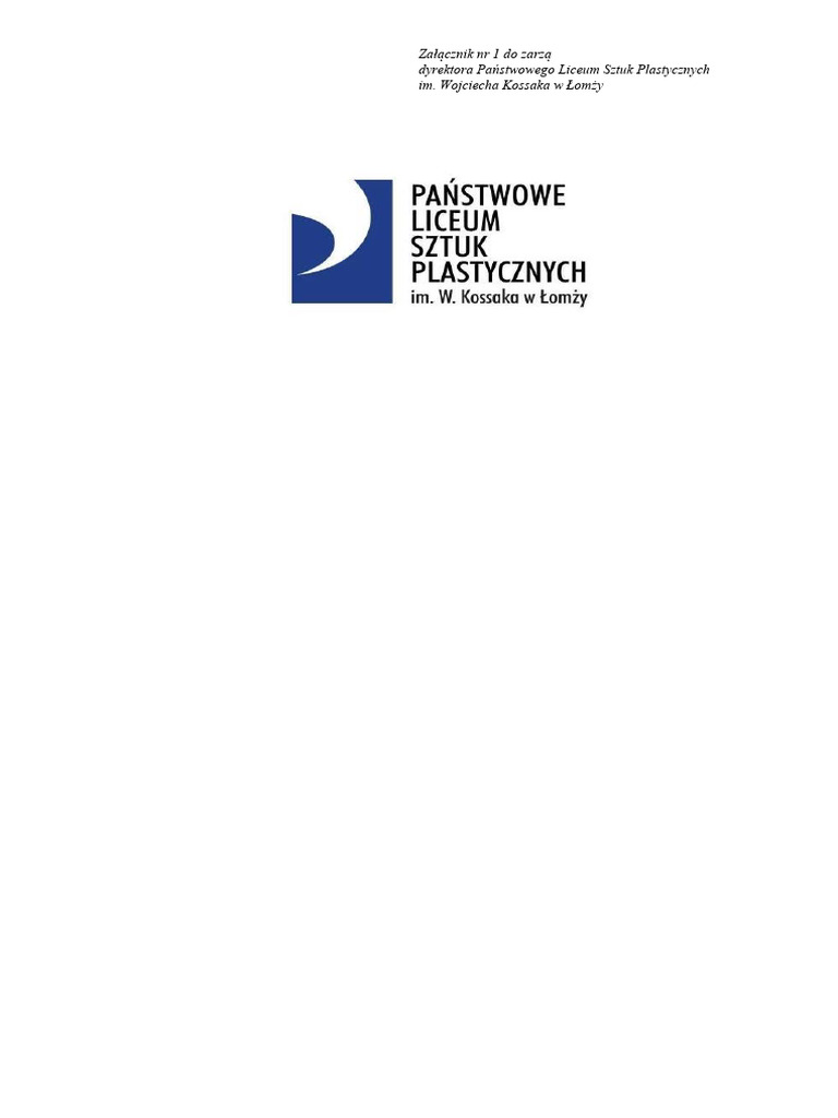 Regulamin e Dziennika PLSP W Łomzy | PDF