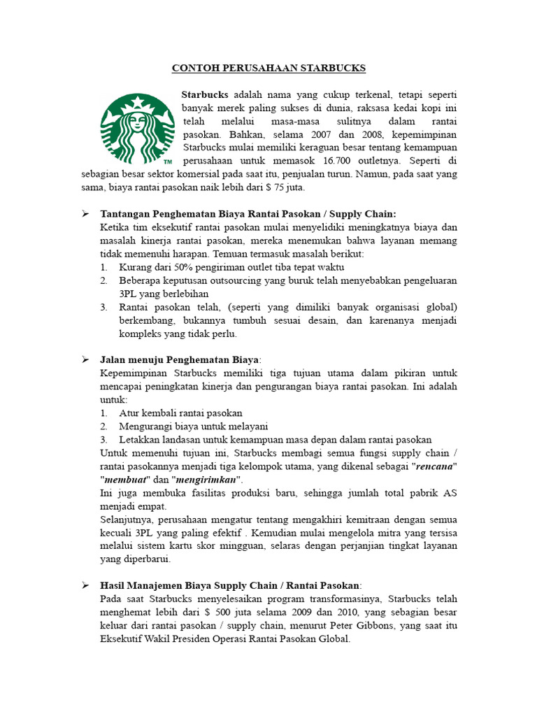 Starbucks | PDF