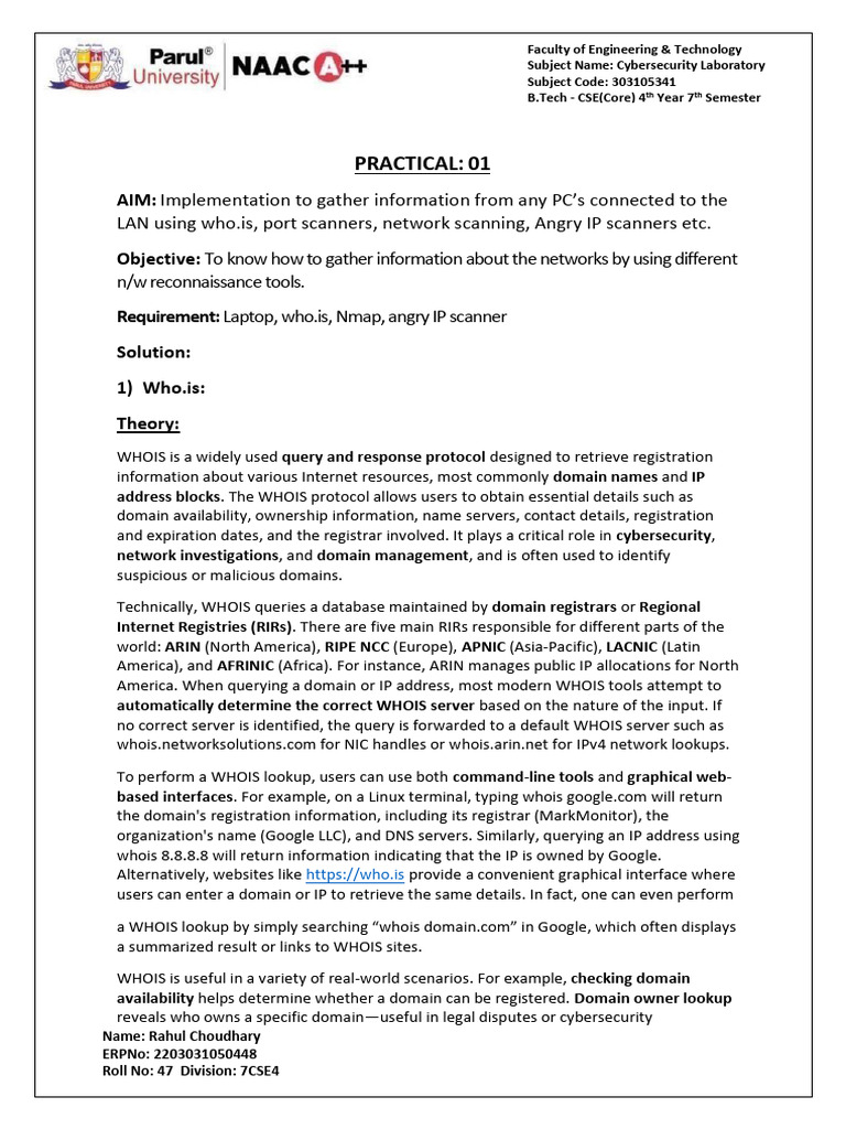 Anji Cybersecurity Lab Manual | PDF | Domain Name | Cyberspace