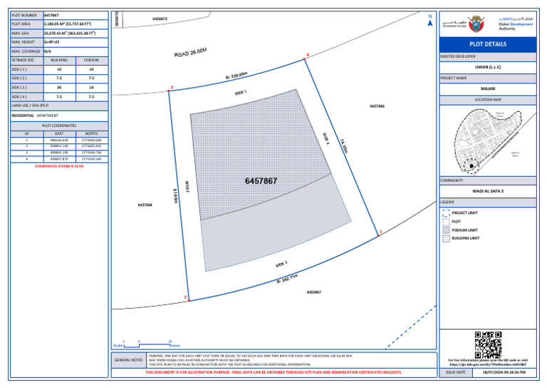Dubai Plot 6457867 Details and Specs | PDF
