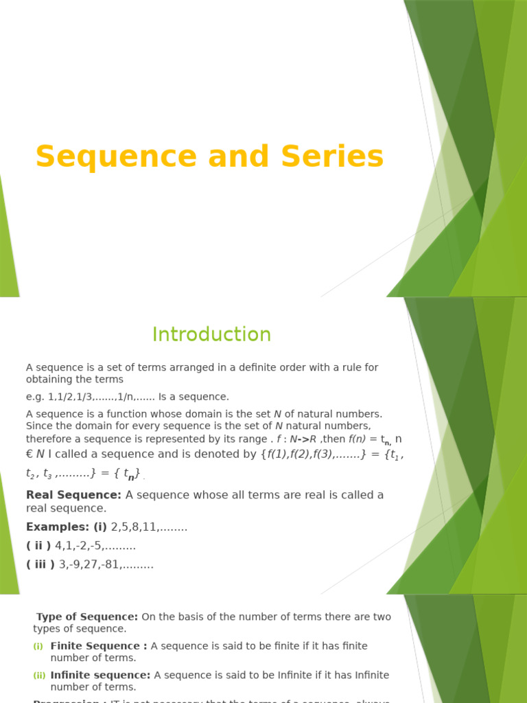 Understanding Sequences and Progressions | PDF