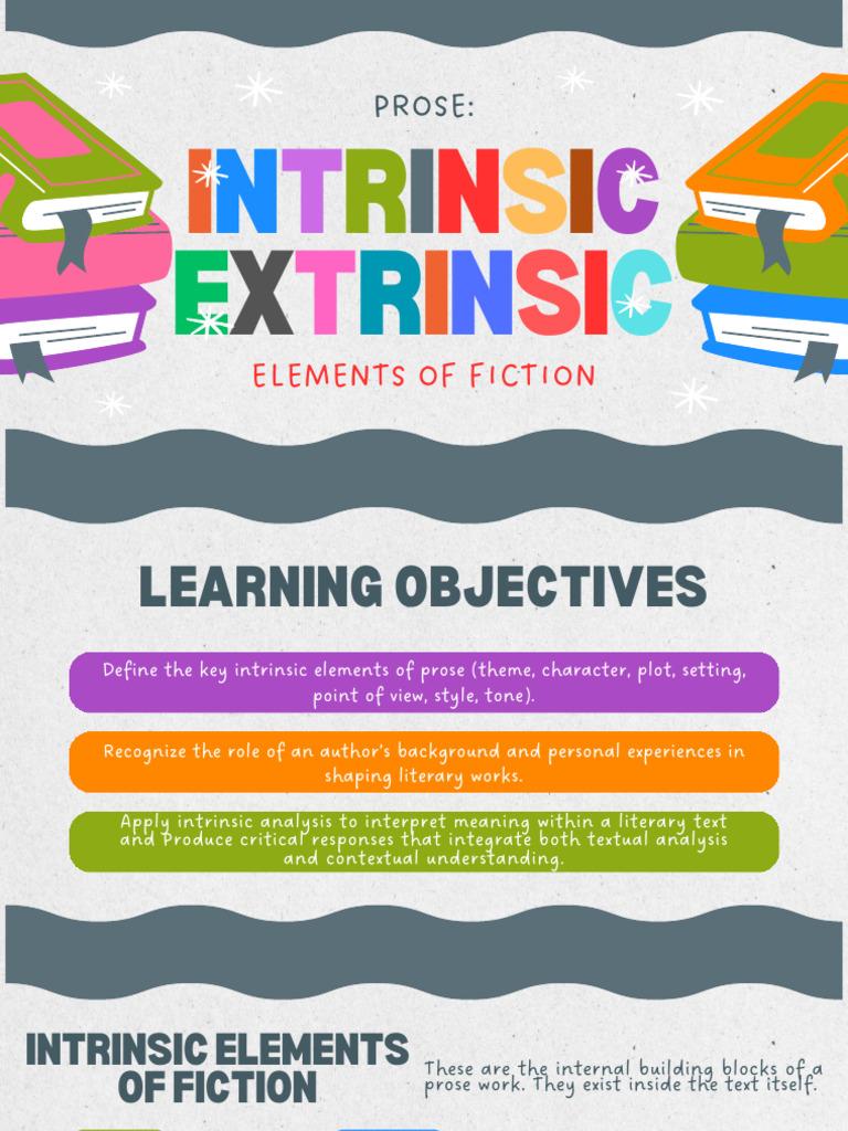 Analyzing Intrinsic and Extrinsic Elements | PDF | Narration | Plot ...