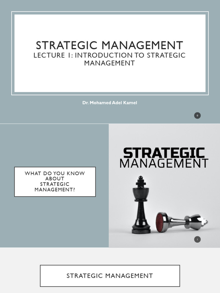 Introduction to Strategic Management | PDF | Strategic Management | Goal
