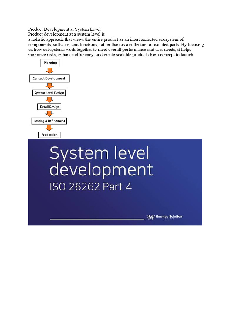 Product Development at System Level | PDF | New Product Development ...