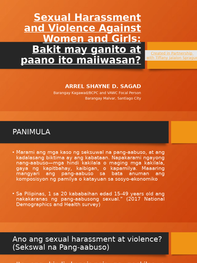 Sexual Harassment and Violence Against Women and Girls by Ms. Arrel | PDF