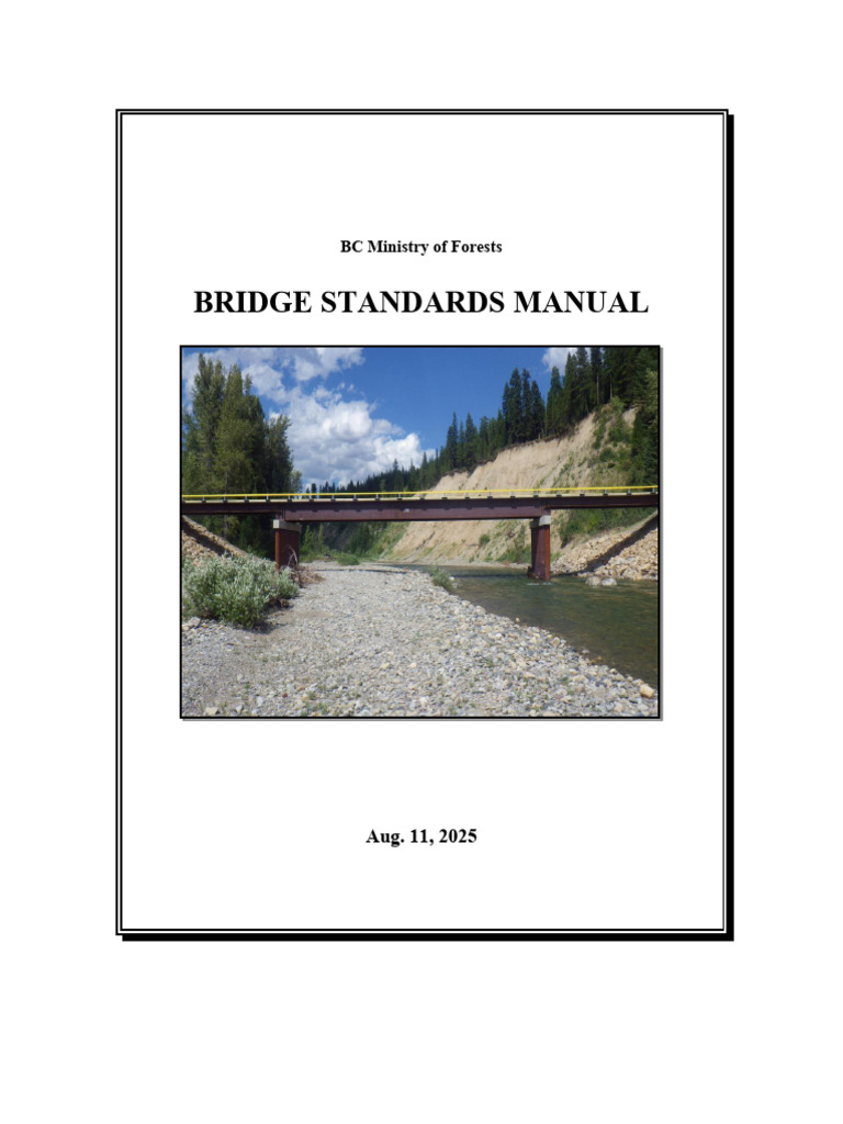 Bridge Standards Manual Overview | PDF | Concrete | Bridge