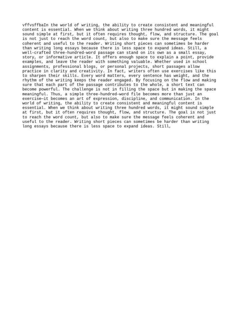 Mastering 300-Word Writing Skills | PDF