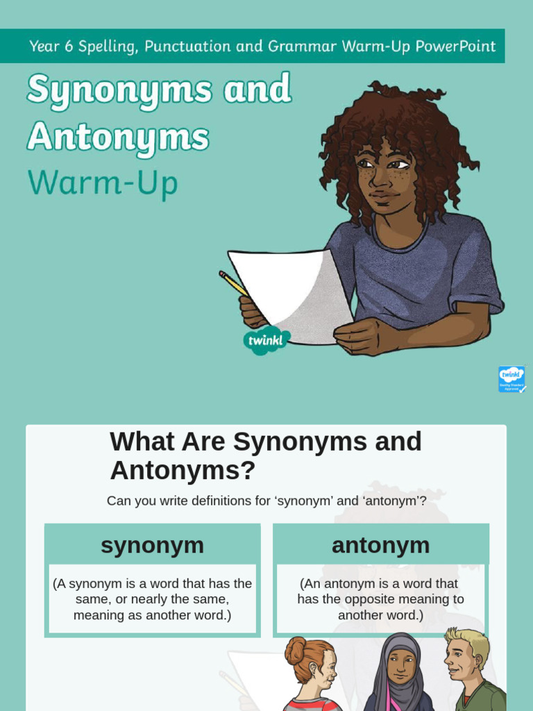 Synonyms and Antonyms Explained | PDF | Vocabulary | Lexical Semantics