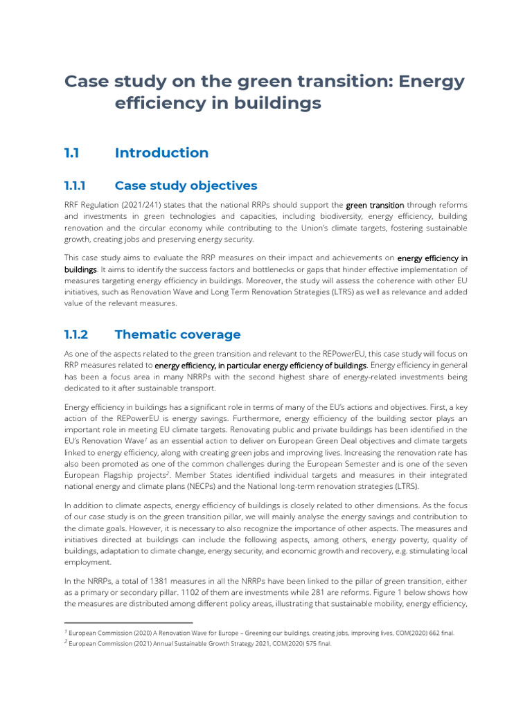 Energy Efficiency in Building Renovation | PDF | Efficient Energy Use ...