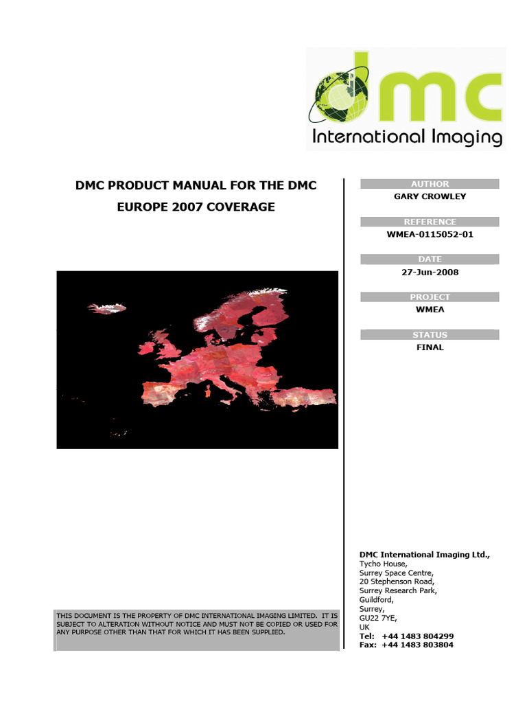 DMC Europe 2007 Product Manual | PDF | Metadata | Field Of View