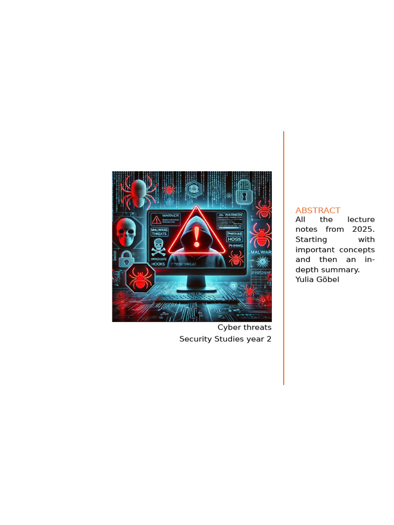 Understanding Cyber Threats and Security | PDF | Computer Security ...