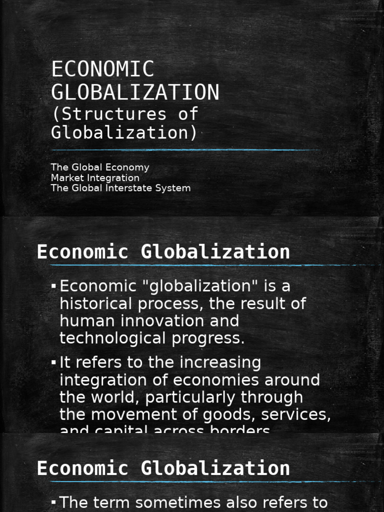Understanding Economic Globalization | PDF | Bretton Woods System ...