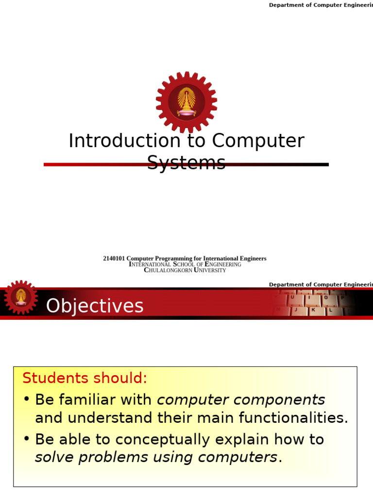 01 Introduction To Computer Systems | PDF | Computer Data Storage ...