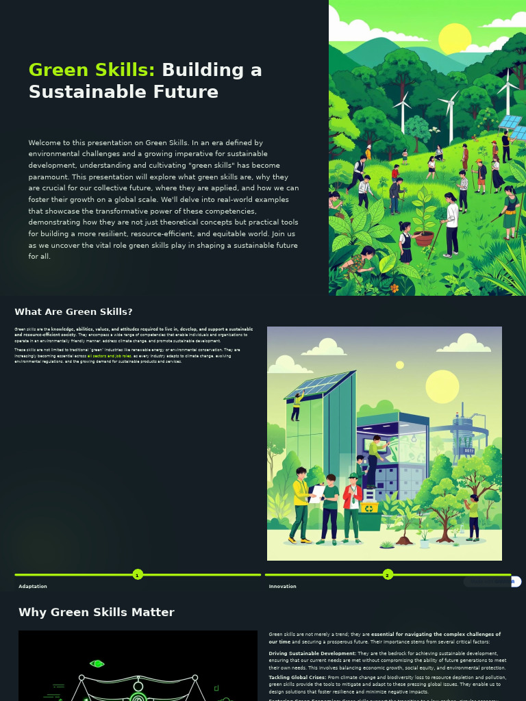 Skills Building A Sustainable Future | PDF | Sustainability ...