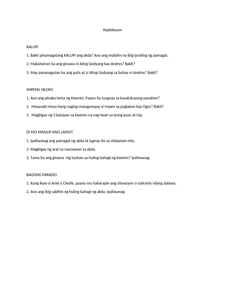 REPLEKSYON | PDF