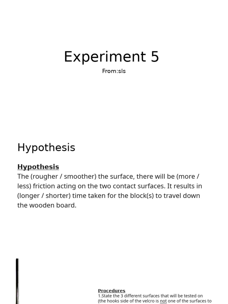 Experiment 5: From:sls | PDF