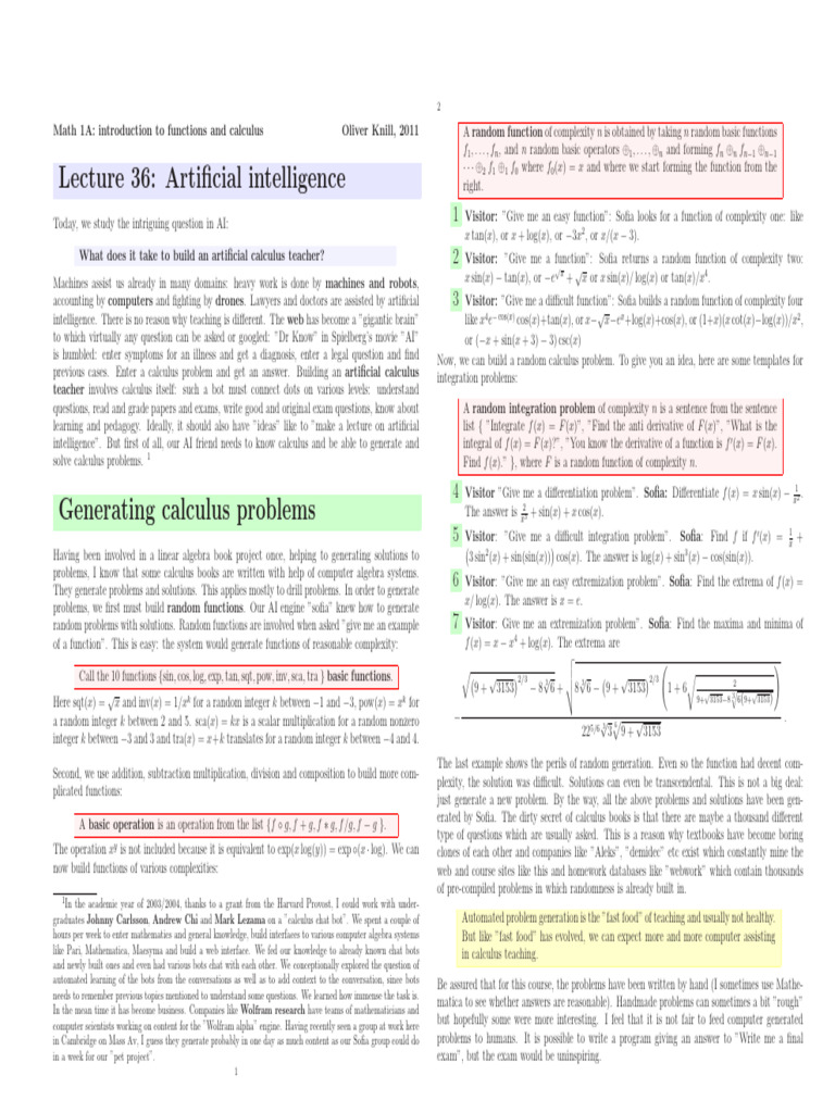 Math 1A-Introduction To Functions and Calculus | PDF | Curvature ...
