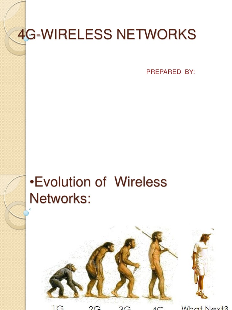 4G Wireless Presentation | PDF | 4 G | Wi Max