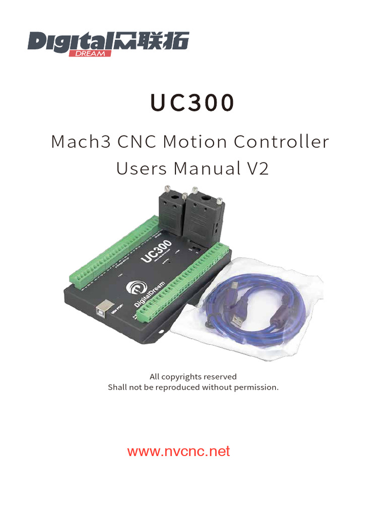 UC300 Mach3 Motion Controller Manual | PDF | Usb | Power Supply
