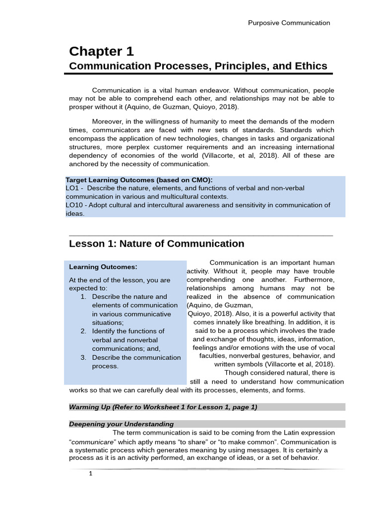 Understanding Communication Processes | PDF | English Language ...