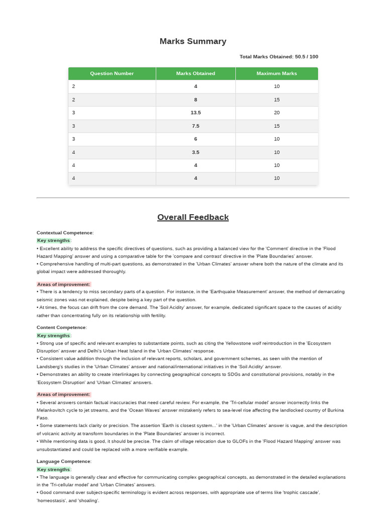GS Score | PDF | Atmospheric Circulation | Plate Tectonics