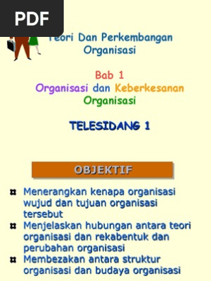 Bab1 Organisasi Dan Keberkesanan Organisasi Pdf