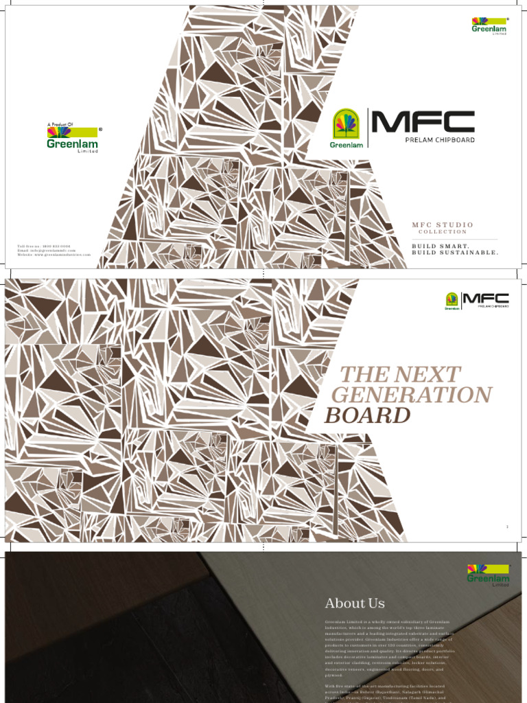 Greenlam MFC Studio Catalogue | PDF | Mechanical Engineering | Materials, image size:768x1024