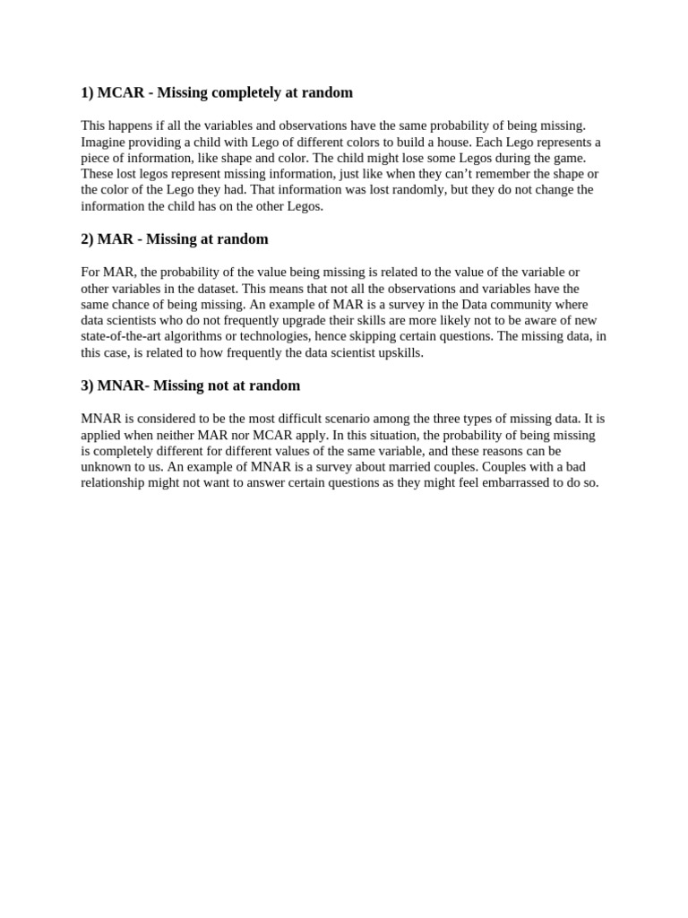 Missing Value | PDF