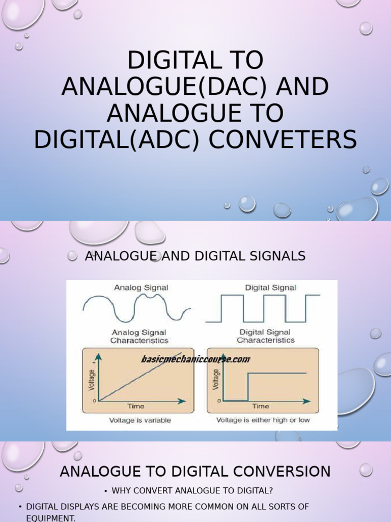 DAC and ADC: Conversion Techniques Explained | PDF | Analog To Digital ...