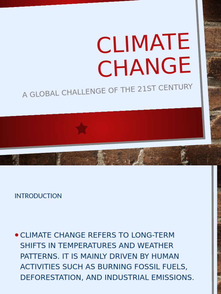 Climate Change Presentation Creative | PDF