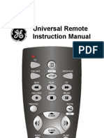 Universal Remote Instruction Manual